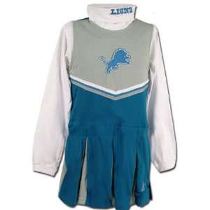 Detroit Lions Girls 4 6X Cheerleader Uniform Sports 