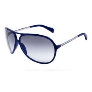  Prada Sunglasses PR06NS / Frame Blue Lens Gray Gradient 