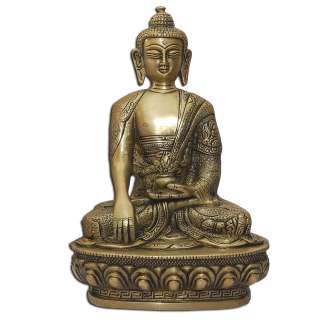 Handmade Buddha Statue India Metal Sculpture Gift Ideas  