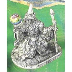    Silverplated & Antiqued Grand Wizard Sculpture