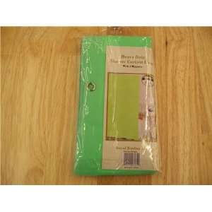  Kiwi Green Plastic Shower Curtain Liner with Grommets 