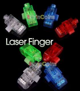 Color LED Bright Finger Ring Lights Rave Party Glow  