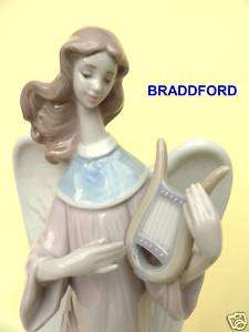 LLADRO 5949 Angel with Lyre Candleholder * MINT ***  
