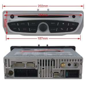 Koolertron Car DVD Player with GPS navigation and 7 HD touchscreen 