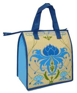 INSULATED LUNCH BAG ~ LOTUS LUNCH TOTE ~ ECO HOT COLD BAG ~ NEW  