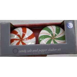  Holiday Candy Peppermint Salt & Pepper Shakers   Limited 