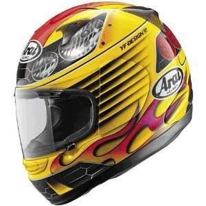  Arai Profile Hot Rod Full Face Helmet Small  Yellow 