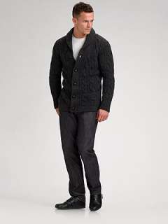 Vince   Cable Knit Cardigan    