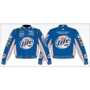  Kurt Busch Miller Lite Twill NASCAR Uniform Jacket by 