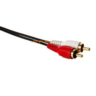 25 ft 3.5mm Mini Plug to 2 RCA Male Stereo Audio Cable  