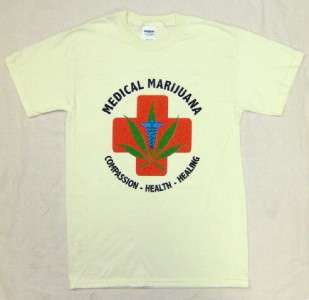Medical Marijuana Pro Hemp Legalize It T Shirt Natural  
