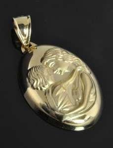   Anthony Yellow 14K Gold Mother & Child Medal Slide Charm Pendant