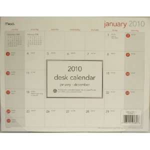  Mead desk calendar January   December WM465R 10 Office 