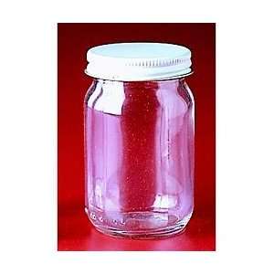  Flint Glass, 188mL Wide Mouth Jar with Lid Industrial 