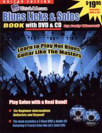   Learn BLUES LICKS & SOLOS Book 3 hour DVD + CD Learn to Play with Band