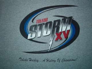 TOLEDO STORM SHIRT XV LOGO minor league hockey ECHL Sm  