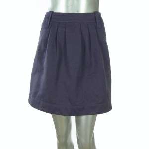 See By Chloe Purple Cotton Pleated Front Short Skirt Regular 10  