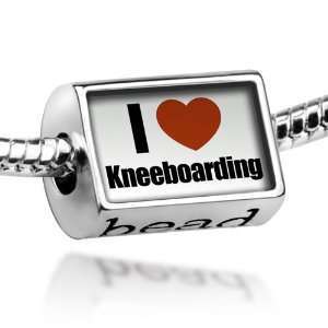  Beads I Love kneeboarding   Pandora Charm & Bracelet 