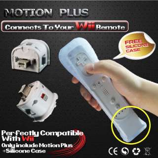 MotionPlus Motion Plus For Nintendo Wii Remote controller + Free 