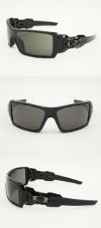 New Mens Oakley Sunglasses Oil Rig Polished Black Warm Grey 03 460 