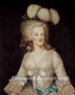 Large Oil Painting French Queen Marie Antoinette  