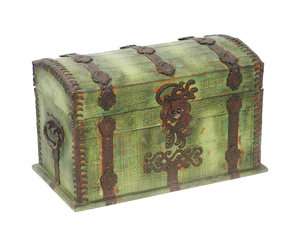 Old World Tuscan Decorative Accent Storage Chest Box Aged Distressed 