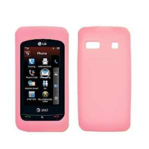  Premium Pink Silicone Gel Skin Cover Case for LG Xenon 