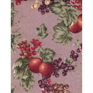Printed Linen Fabric Tablecloth 70 Round, Fruits (Chocolate Milk 