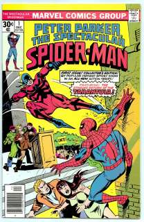 SPECTACULAR SPIDER MAN #1 & #2 NM  1976 77 TARANTULA, KRAVEN THE 