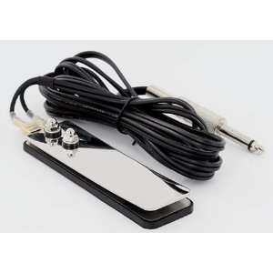 ULTRA THIN Mini Flat Tattoo Pedal with 10ft Cord   Stainless Steel 