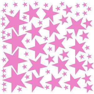 136 Peel And Stick Stars Stickers Removable Wall Decals  