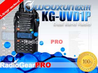 WOUXUN KG UVD1P VHF+UHF handy ham radio FREE Earpiece  