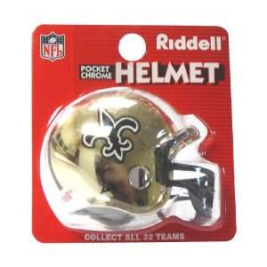   Saints Chrome Pocket Pro NFL Helmet by Riddell