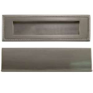  Solid Brass Mail Slot   10 x 3   Brushed Nickel