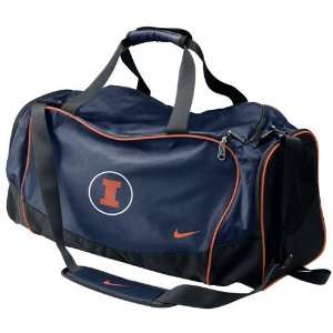 com Nike Illinois Fighting Illini Navy Blue Brasilia Team Duffel Bag 