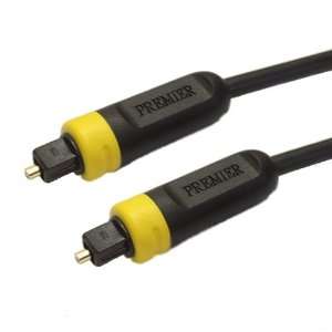 5m Digital Fibre Optical Audio Gold Tip Cable Plug SPDIF TosLink Lead 