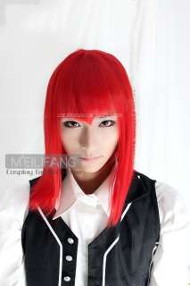 New Kuroshitsuji MADAME ROUGE Short Red Halloween Cosplay Party Hair 