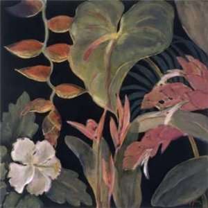 Pegge Hopper: 35W by 35H : In Bloom III CANVAS Edge #3: 3/4 image 