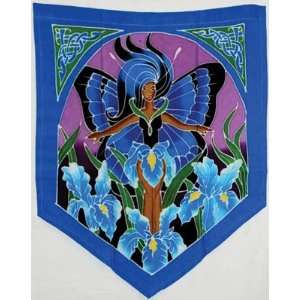 Fairy of the Iris Flowers Pennant Tapestry Everything 