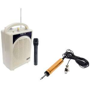 Pyle Mic and Speaker Package   PWMA100 Rechargeable Portable PA 