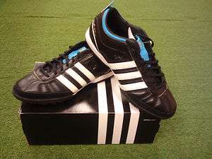 Adidas adiNova IV 4 TRX TF Turf Soccer Shoe Black/Blue New Authentic 
