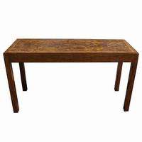 4ft Rectangular Exotic Wood Console Table  