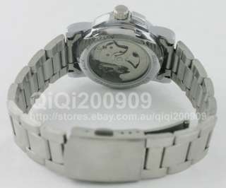   Lady/Womens Skeleton Automatic Mechanical Watch Stainless Steel Band