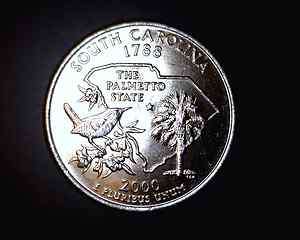 2000 P South Carolina Unc. State quarter Coin  