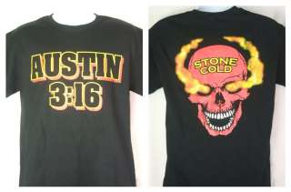 Stone Cold Steve Austin 3:16 Red Skull WWE T shirt  