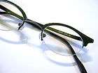 Semi Rimless Round Browline 2.50 Reading Glasses Green Small Adult 