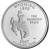 wyoming the fourth commemorative quarter dollar coin released in 2007