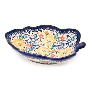  Polish Pottery Butterfly Small Leaf Bowl
