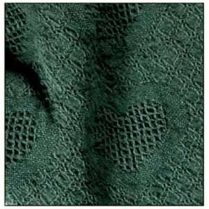  100% Cotton TWIN Thermal Blanket, GREEN