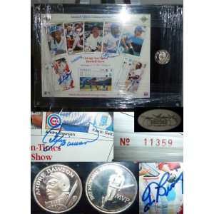  Signed Lim Ed Silver Coin Display JSA COA   MLB Photomints and Coins 